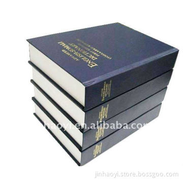 2016 best quality fabric hardcover dictionary book printing